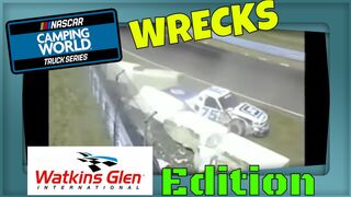NASCAR Camping World Truck Series Watkins Glen Wrecks
