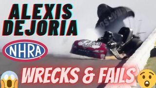 NHRA Crashes: Alexis DeJoria Wrecks & Fails