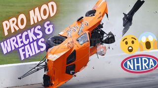 NHRA Crashes: Pro Mod Wrecks & Fails