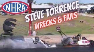 NHRA Crashes: Steve Torrence Wrecks & Fails