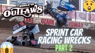 More World Of Outlaws Sprint Car Racing Wrecks...Part 2!!