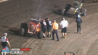 Highlights: AMSOIL USAC National Sprint Cars at Lakeside Speedway 6/26/16