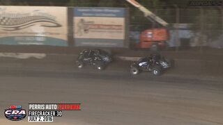 Highlights: AMSOIL USAC/CRA Sprint Cars at Perris Auto Speedway 7/2/16
