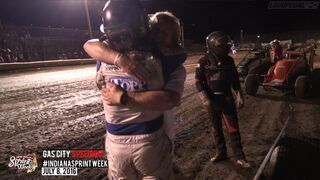 Highlights: AMSOIL USAC National Sprint Cars at Gas City Speedway 7/8/16