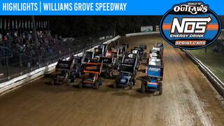 World of Outlaws NOS Energy Drink Sprint Cars Williams Grove Speedway, July 23, 2021 | HIGHLIGHTS