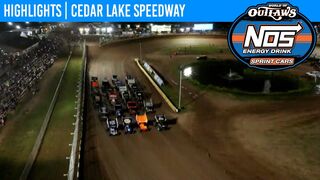 World of Outlaws NOS Energy Drink Sprint Cars at Cedar Lake Speedway, July 3, 2021 | HIGHLIGHTS