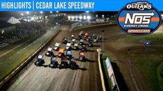 World of Outlaws NOS Energy Drink Sprint Cars at Cedar Lake Speedway, July 2, 2021 | HIGHLIGHTS