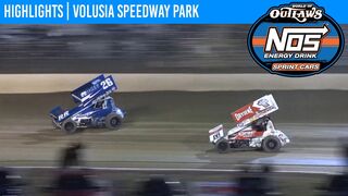 World of Outlaws NOS Energy Drink Sprint Cars Volusia Speedway Park February 7, 2021 | HIGHLIGHTS