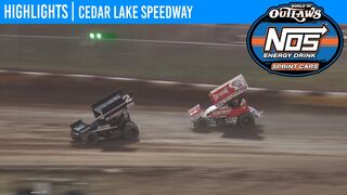 World of Outlaws NOS Energy Drink Sprint Cars Cedar Lake Speedway, July 3, 2020 | HIGHLIGHTS