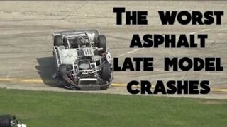 The worst asphalt late model crashes