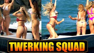 GIRLS OUT OF CONTROL !! TWERKING SQUAD !! HAULOVER GETS WILD !! BOAT ZONE