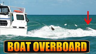 BOAT FALLS APART  !! HAULOVER ROUGH WAVES | BOAT ZONE
