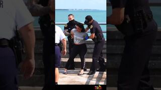 What the hell happened here? Girl resisting arrest #shorts