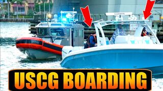 GIRL FLASHING! FAST USCG BOARDING AFTER "SUSPICIOUS" - FULL STORY (BONUS)@Boat Zone