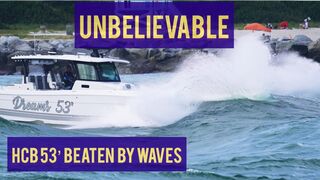 WAVES DONT CARE YOUR BOAT SIZE AT HAULOVER INLET | DRONE CRASH @Boat Zone