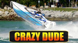 KAMIKAZE STYLE! WHY IS HE DOING THAT? BIG WAVES AT HAULOVER INLET | BOAT ZONE