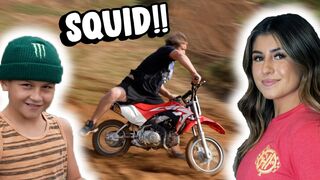 SKETCHIEST GUY ON A PIT BIKE EVER!! Circle Rut Challenge!