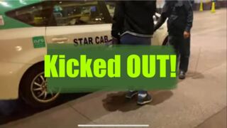 WE GOT KICKED OUT OF A CAB IN VEGAS !
