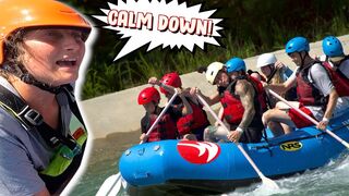 HE DID NOT WANT ME UP FRONT!! The Deegan's Go White Water Rafting!