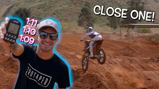 125 SUPERCROSS FAST LAP CHALLENGE!! First time riding this Pro track!