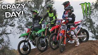 RIDING WITH PROFESSIONAL SUPERCROSS RIDERS AT MY HOUSE!