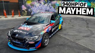 940HP BMW F30 Drift Car?! Michael Essa gives a Smoke Show at Tire Slayer Studios! // Build Breakdown
