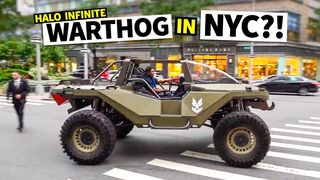1,000HP Halo Warthog VS Time Square New York!