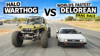 1,000hp HALO Warthog vs Marty McFly’s Dream 500hp DeLorean // This vs That
