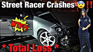 Street Racer Loses Control On The Freeway And Crashes Horrific Accident (Total Loss) !!!