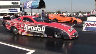 Alcohol Funny Cars - Mid West Drag Racing Series - Tulsa Raceway Park
