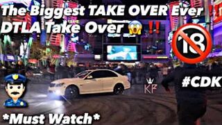 Downtown Los Angeles Gets Shut Down By The Biggest Car Meet Ever !!! *Must Watch*