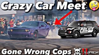 Huge Los Angeles Car Meet Gone Wrong Street Racers Run From Police Task force