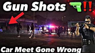 Biggest Car Meet In History Gone Wrong (Shots Fired) !! Police Task Force Joins The Party *Insane*
