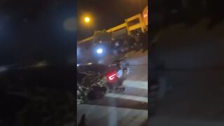 Crazy Accident Wheel Breaks Off Car Trying To Do A Donut WTF !!! #Shorts