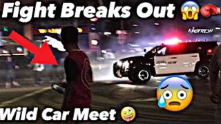 Huge Fight Breaks Out At The Most Craziest Car Meet Of 2020 *Must Watch*