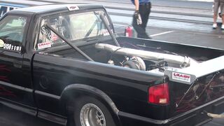 Truck Bed Mounted TURBO S-10 is FAST!