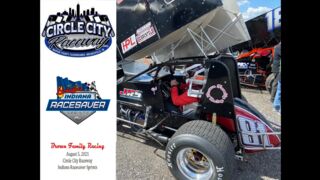 Sprint Car Racing - Indiana Racesaver Sprint Cars at Circle CIty Raceway - August 5, 2021
