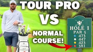 What will a TOUR PRO golfer score around a public course?