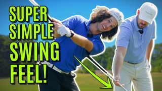 GOLF: SUPER SIMPLE Golf Swing Feel That Works EVERY TIME! | Featuring Tom Saguto - Saguto Golf