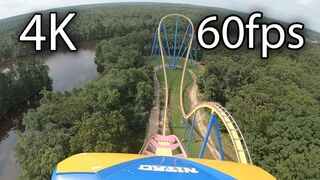 Nitro front seat on-ride 4K POV @60fps Six Flags Great Adventure