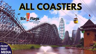 All Coasters at Six Flags Great Adventure + On-Ride POVs - Front Seat Media