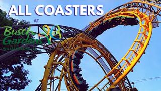 All Coasters at Busch Gardens Williamsburg + On-Ride POVs - Front Seat Media