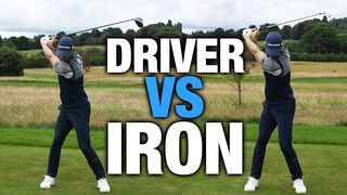 DRIVER SWING VS IRON SWING - THE DIFFERENCE | ME AND MY GOLF