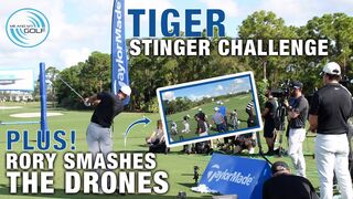 Rory Mcilroy Smashes All The Drones PLUS A Tiger Woods Stinger Challenge | ME AND MY GOLF