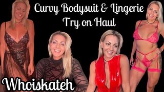 Curvy Bodysuit & Lingerie Try On Haul | Curvy Model | 4K
