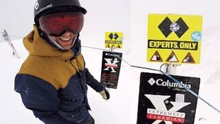 How To Survive a Double Black Diamond - Big Mountain Snowboarding
