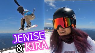 Jenise & Kira Hit Snowboard Jumps at High Cascade