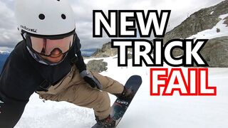 New Snowboard Trick Fail - Front 360 Rail