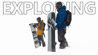 Exploring the Mountain for Powder Snowboarding