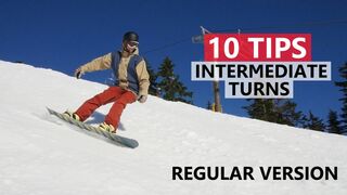 10 Tips to Improve Intermediate Snowboard Turns - Regular Version